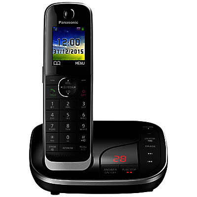 Panasonic KX-TGJ320EB Digital Cordless Phone with Nuisance Call Control and Answering Machine, Single DECT Panasonic KX-TGJ320EB Digital Cordless Phone with Nuisance Call Control and Answering Machine, Single DECT